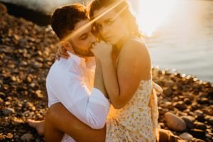 This engagement session was to die for. We had the perfect sunset and a perfect location among the mountains and pines. 
